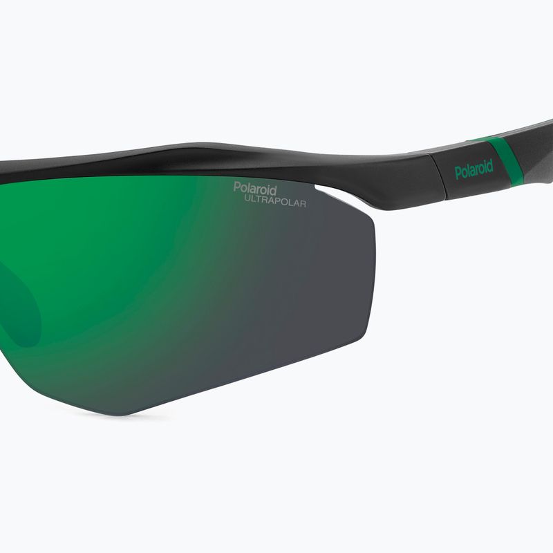 Vyriški akiniai nuo saulės Polaroid PLD 7055/S matte black green/green mirror polarized hc 7