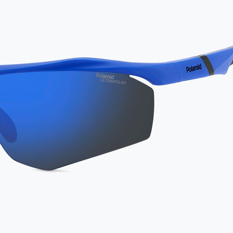 Saulės akiniai Polaroid PLD 7055/S matte blue/blue mirror polarized high contrast 7
