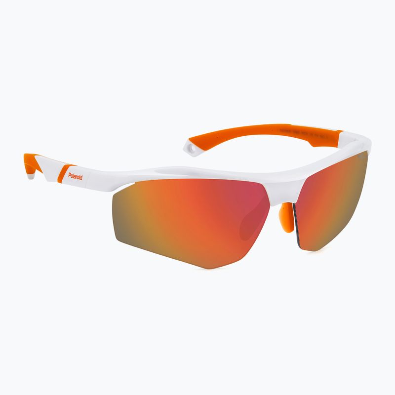 Vyriški akiniai nuo saulės Polaroid PLD 7055/S white/red multilayer polarized high contrast