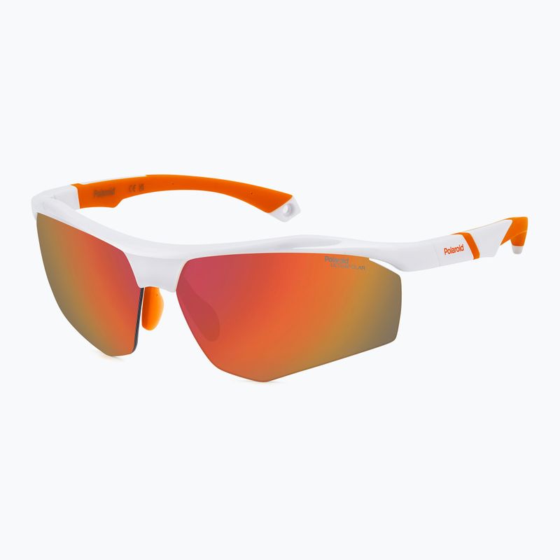 Vyriški akiniai nuo saulės Polaroid PLD 7055/S white/red multilayer polarized high contrast 2