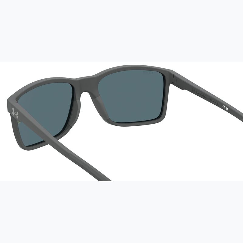 Akiniai nuo saulės Under Armour Hustle XL S3 Matte grey/green multilayer oleophobic 6