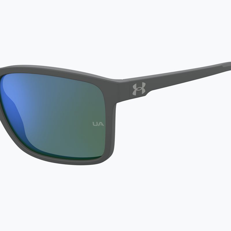Akiniai nuo saulės Under Armour Hustle XL S3 Matte grey/green multilayer oleophobic 7