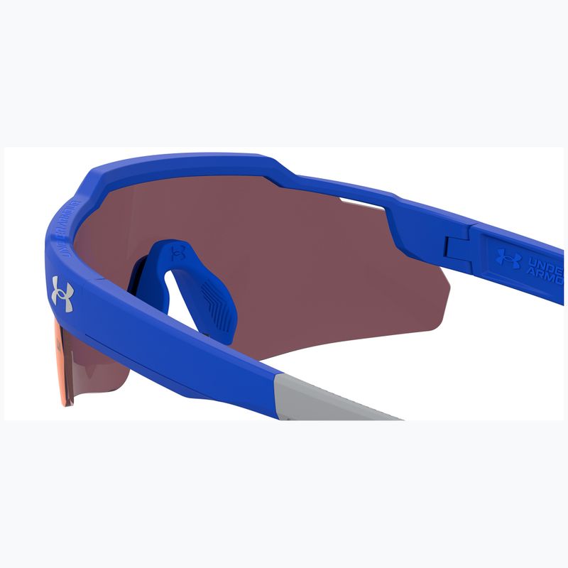 Vaikiški akiniai nuo saulės Under Armour Levelup Jr S3 matte blue grey/infrared 6