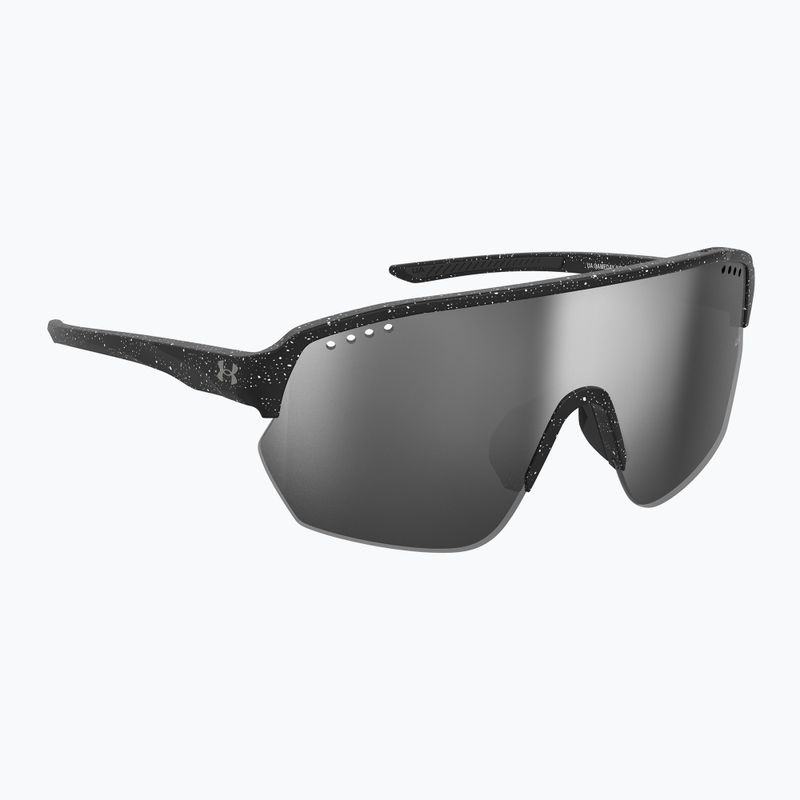 "Under Armour Gamedat II/G S3" juodai balti / sidabriniai veidrodiniai akiniai nuo saulės