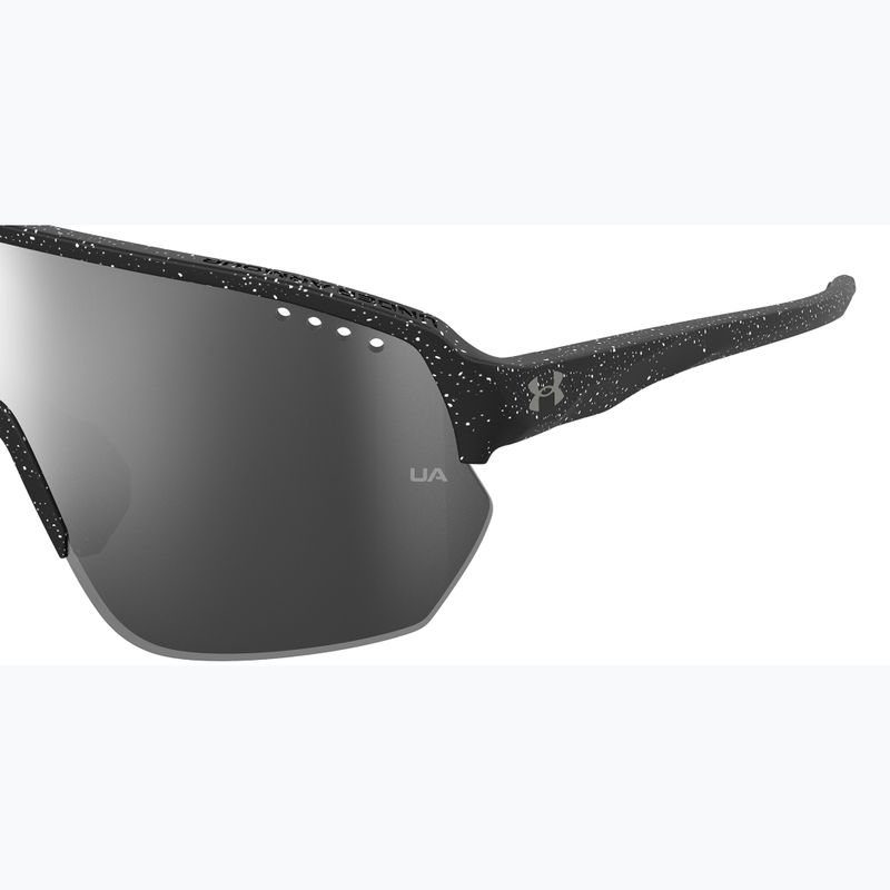 "Under Armour Gamedat II/G S3" juodai balti / sidabriniai veidrodiniai akiniai nuo saulės 7