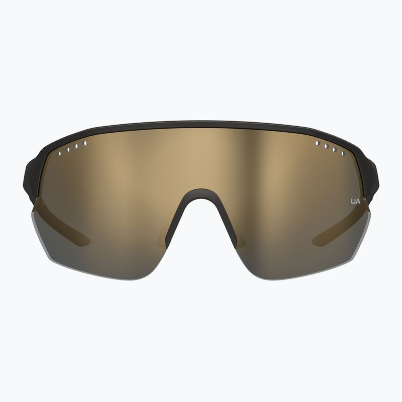 "Under Armour Gamedat II/G S3" metalizuoti juodi / pilki bronziniai veidrodiniai akiniai nuo saulės 3