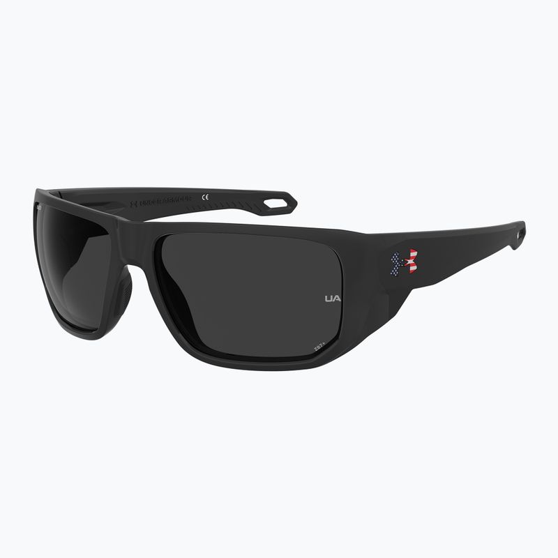 Vyriški akiniai nuo saulės Under Armour Attack 2 black multicolor/grey polarized oleophobic 2