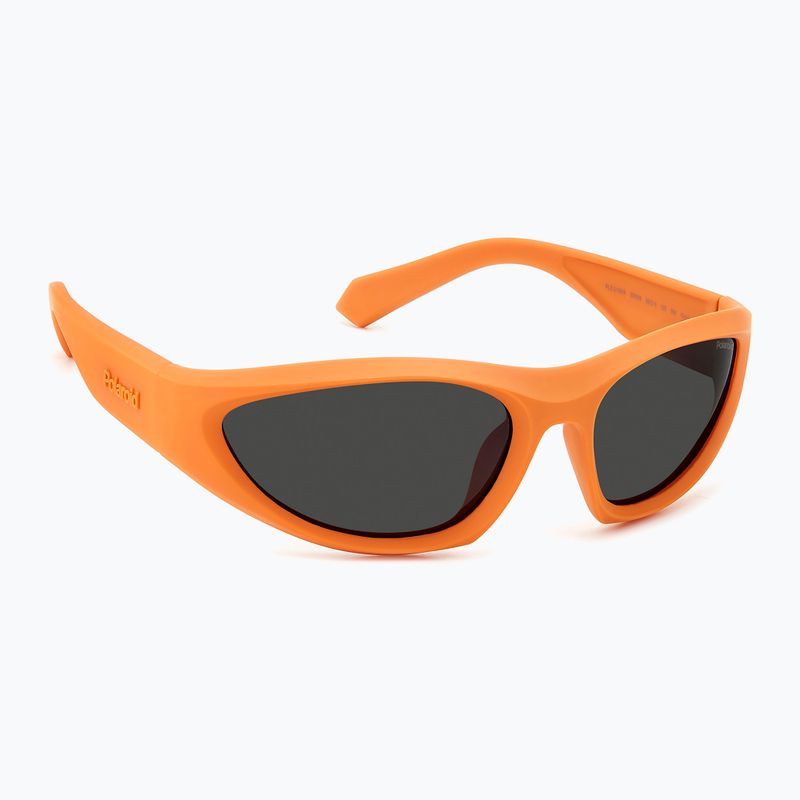 Poliarizuoti akiniai nuo saulės "Polaroid PLD 2165/S" matinės oranžinės/pilkos spalvos