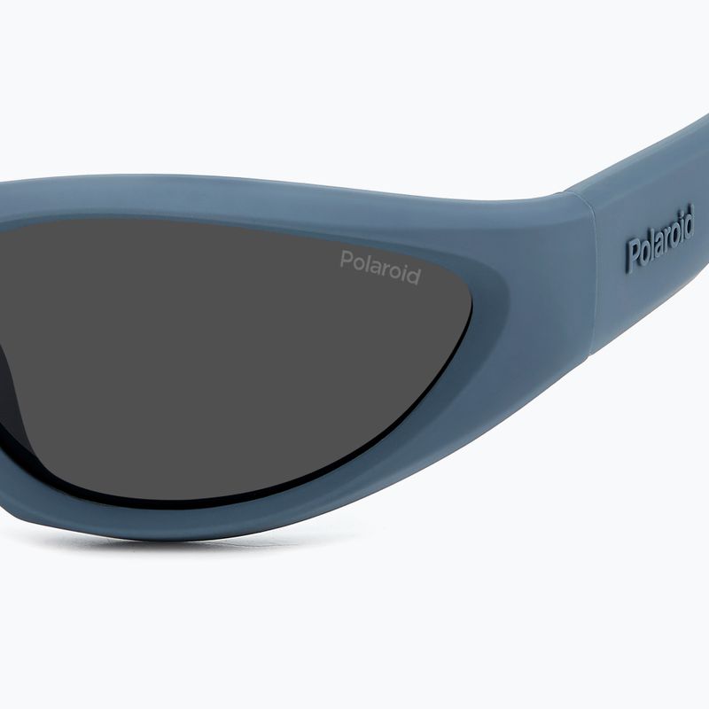 Poliarizuoti akiniai nuo saulės "Polaroid PLD 2165/S" matiniai mėlyni/pilki 7
