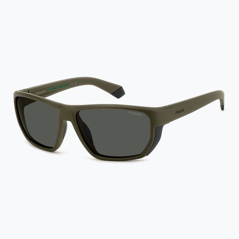 Vyriški akiniai nuo saulės Polaroid PLD 7057/S matte green/grey polarized 2