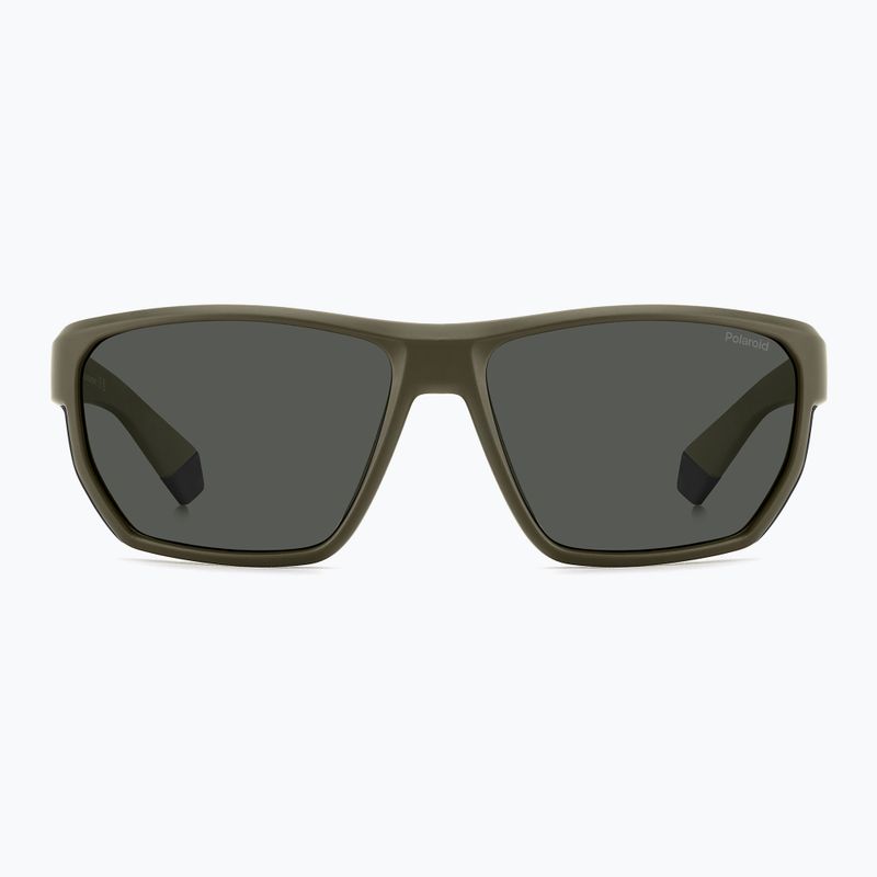 Vyriški akiniai nuo saulės Polaroid PLD 7057/S matte green/grey polarized 3