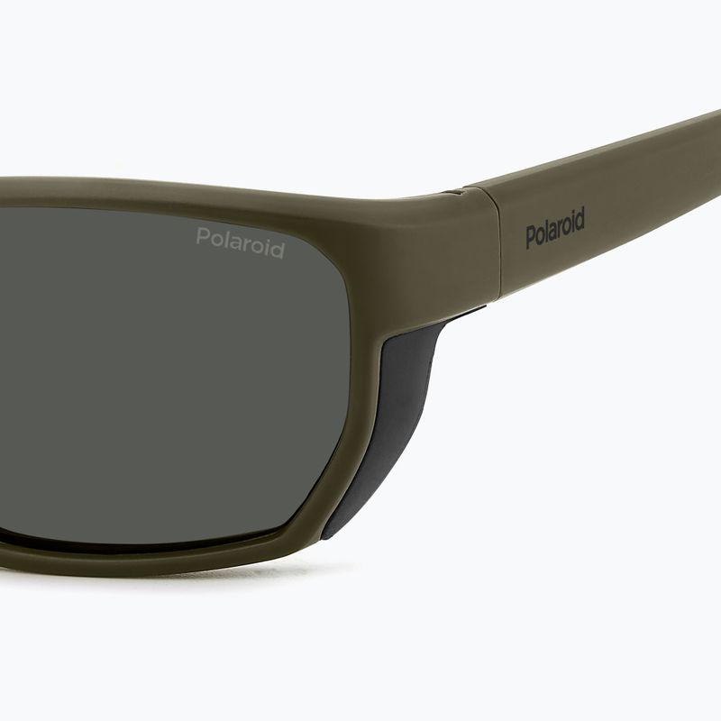 Vyriški akiniai nuo saulės Polaroid PLD 7057/S matte green/grey polarized 6