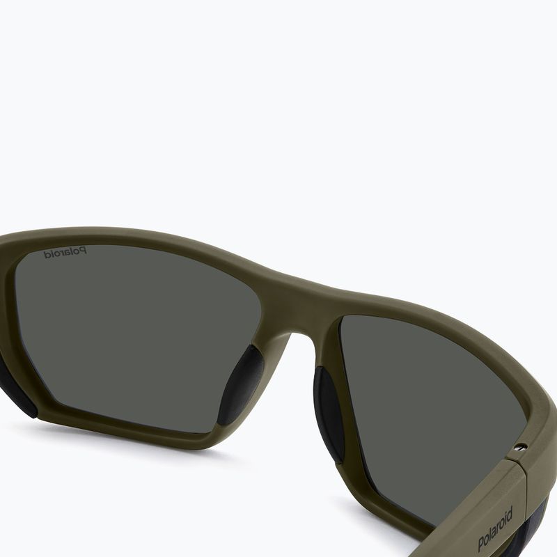 Vyriški akiniai nuo saulės Polaroid PLD 7057/S matte green/grey polarized 7