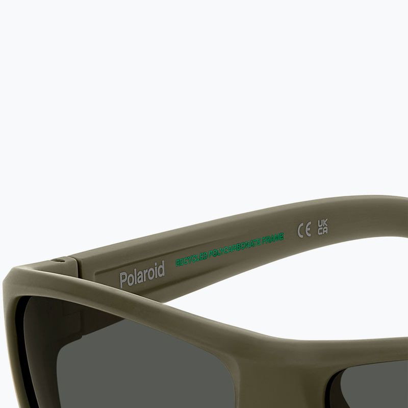Vyriški akiniai nuo saulės Polaroid PLD 7057/S matte green/grey polarized 8