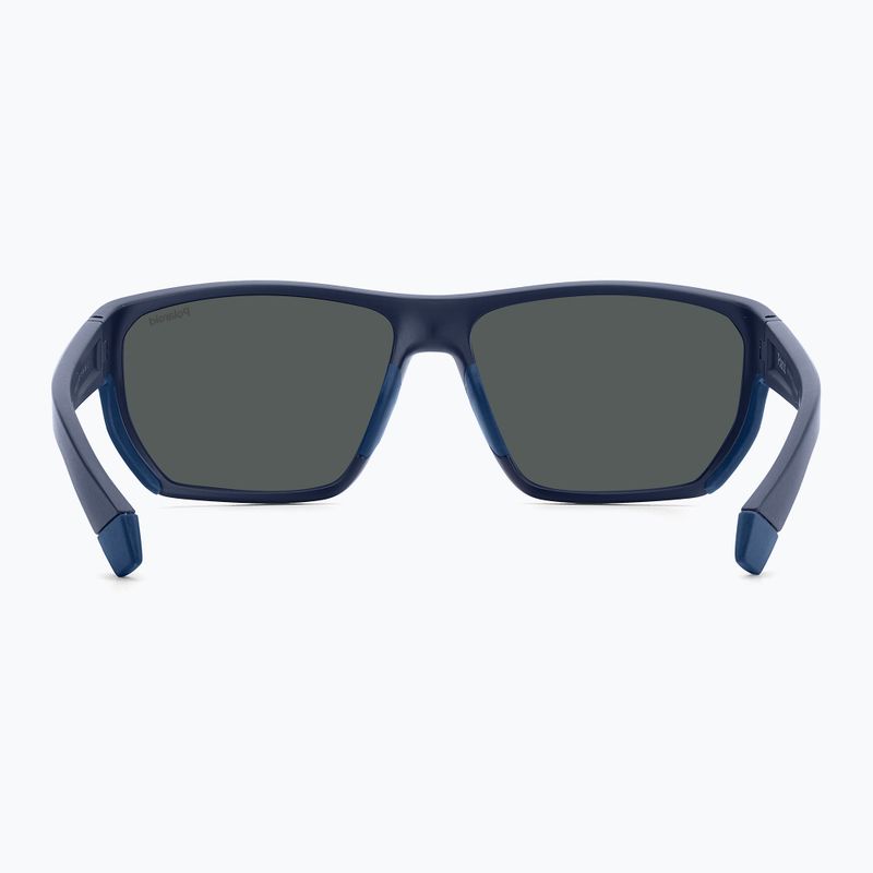 Vyriški akiniai nuo saulės Polaroid PLD 7057/S matte blue/blue mirror polarized 4