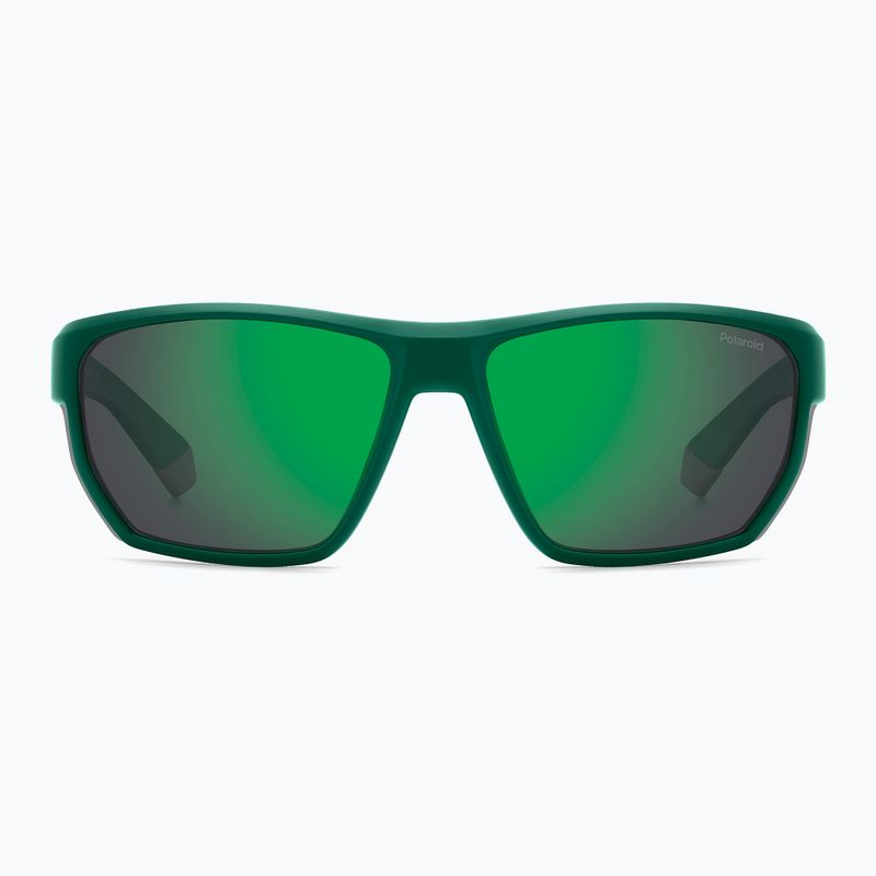 Vyriški akiniai nuo saulės Polaroid PLD 7057/S matte teal/greygreen mirror polarized 3