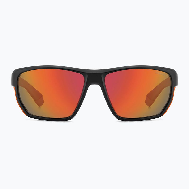 Vyriški akiniai nuo saulės Polaroid PLD 7057/S matte black orange/red multilayer polarized 3