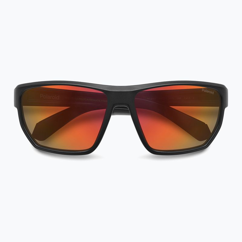 Vyriški akiniai nuo saulės Polaroid PLD 7057/S matte black orange/red multilayer polarized 4