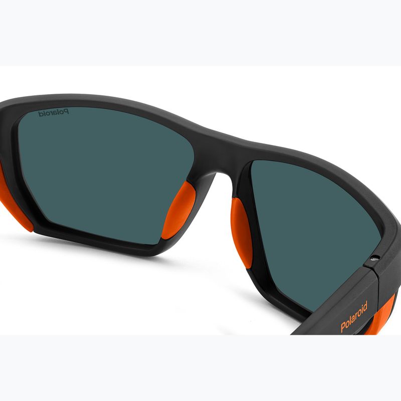 Vyriški akiniai nuo saulės Polaroid PLD 7057/S matte black orange/red multilayer polarized 8