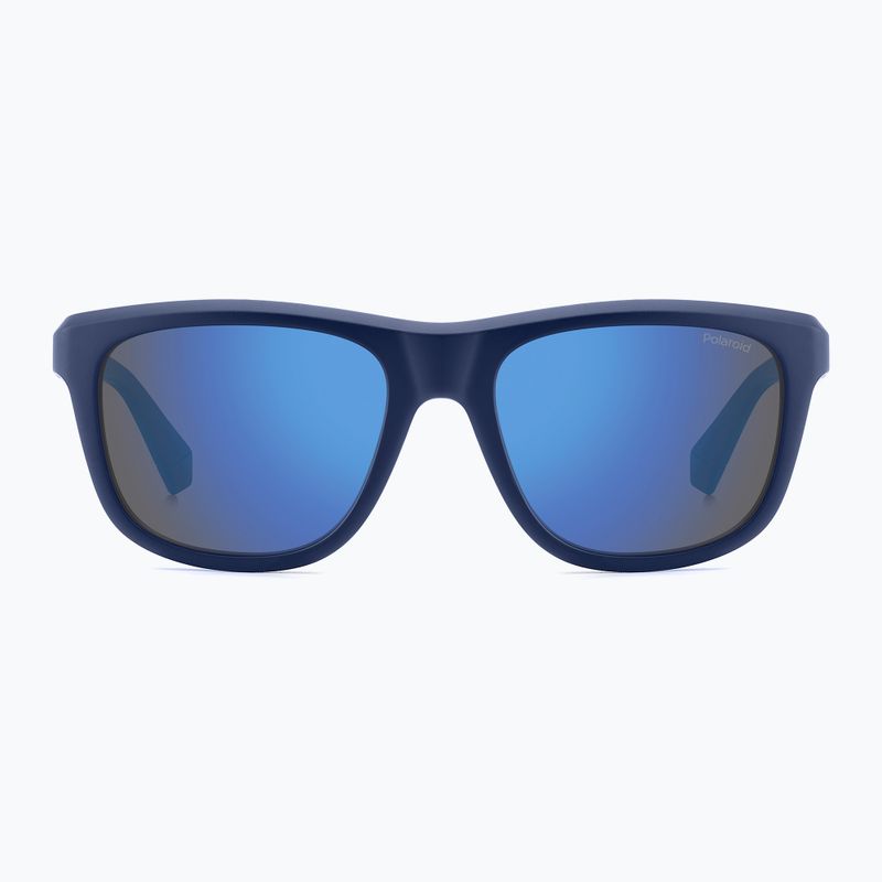 Akiniai nuo saulės Polaroid PLD 2163/S matte blue/blue mirror polarized 3
