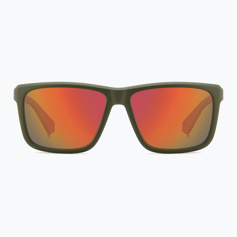 Vyriški akiniai nuo saulės Polaroid PLD 2164/S military green/red multilayer polarized 3