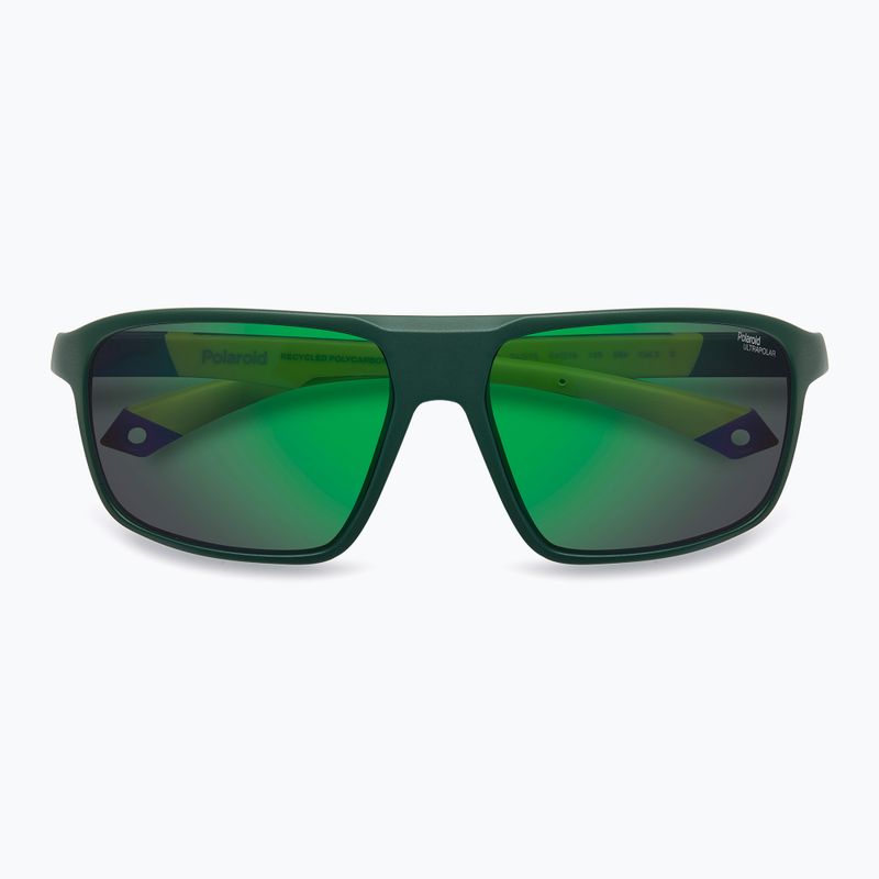Vyriški akiniai nuo saulės Polaroid PLD 7058/S matte green/green mirror polarized high contrast 4