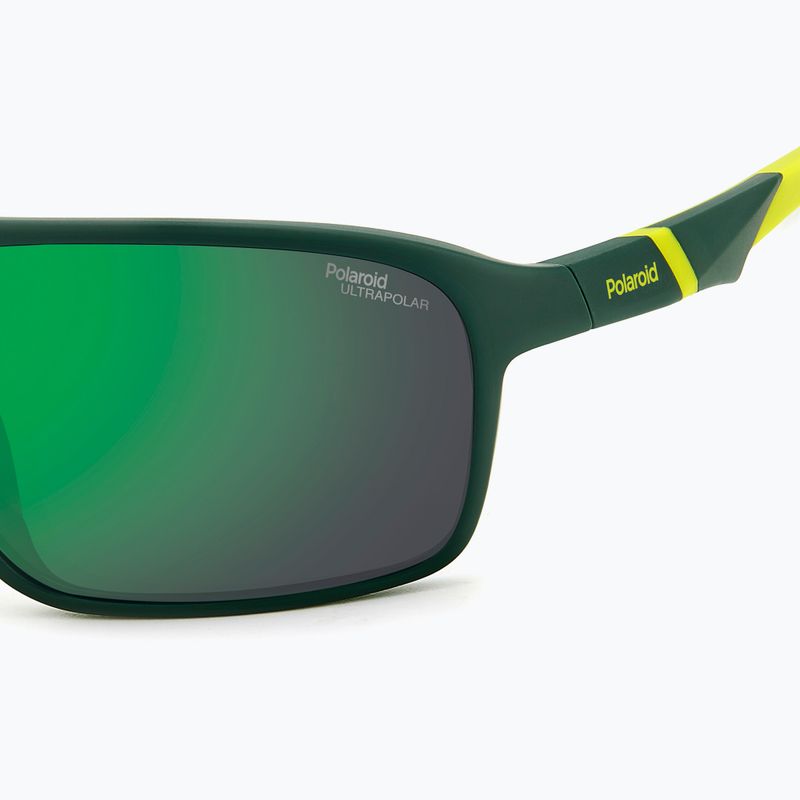 Vyriški akiniai nuo saulės Polaroid PLD 7058/S matte green/green mirror polarized high contrast 6