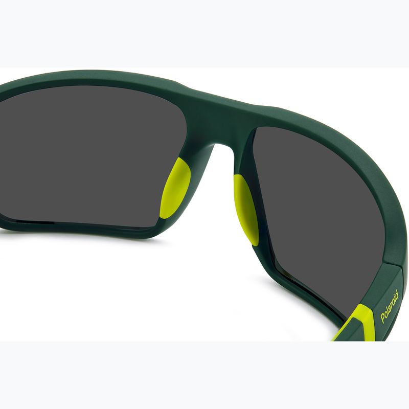 Vyriški akiniai nuo saulės Polaroid PLD 7058/S matte green/green mirror polarized high contrast 7