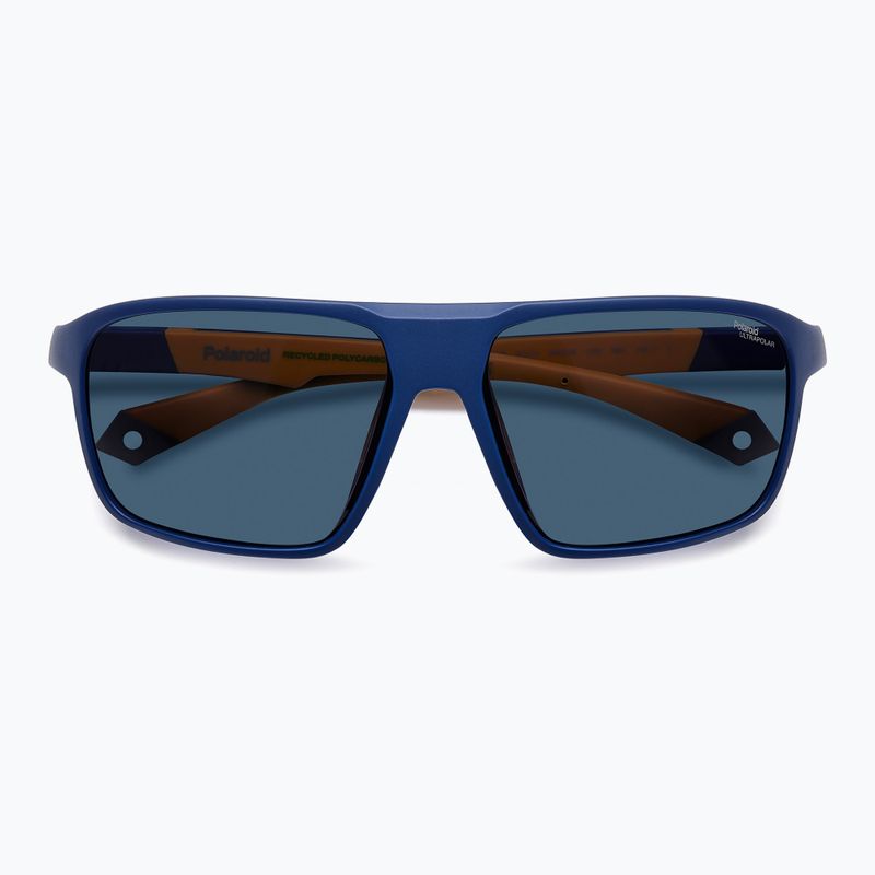 Vyriški akiniai nuo saulės Polaroid PLD 7058/S matte blue/blue polarized high contrast 4