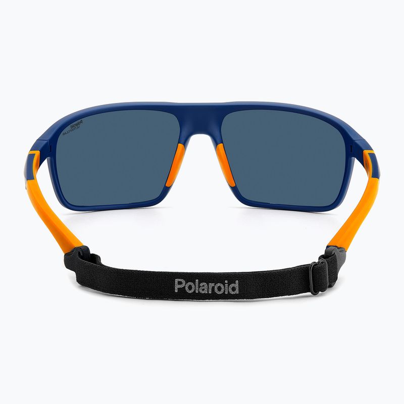 Vyriški akiniai nuo saulės Polaroid PLD 7058/S matte blue/blue polarized high contrast 5