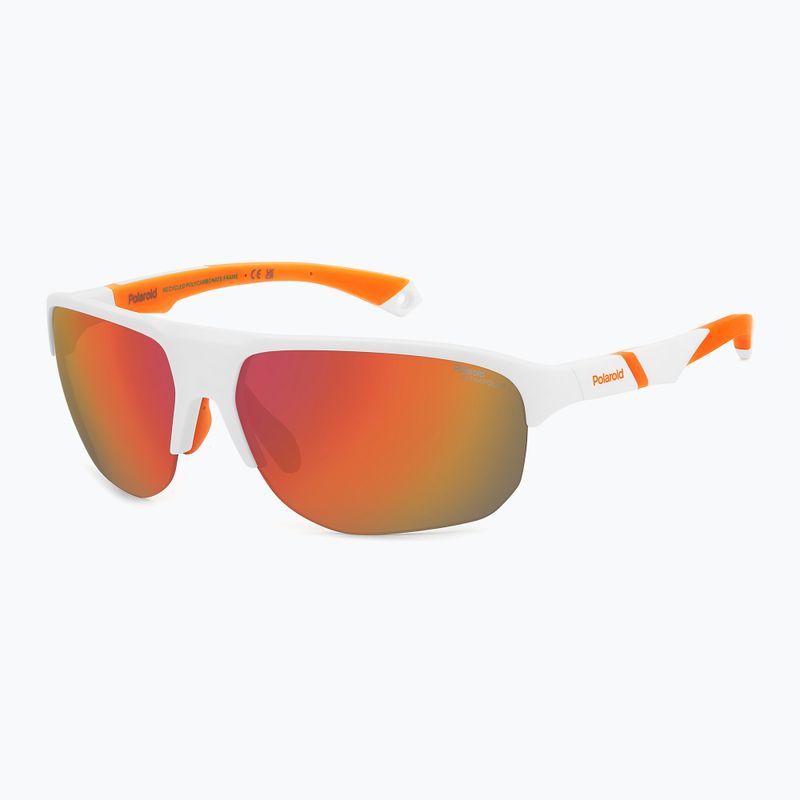 Vyriški akiniai nuo saulės Polaroid PLD 7059/S matte white/red multilayer polarized hc 2