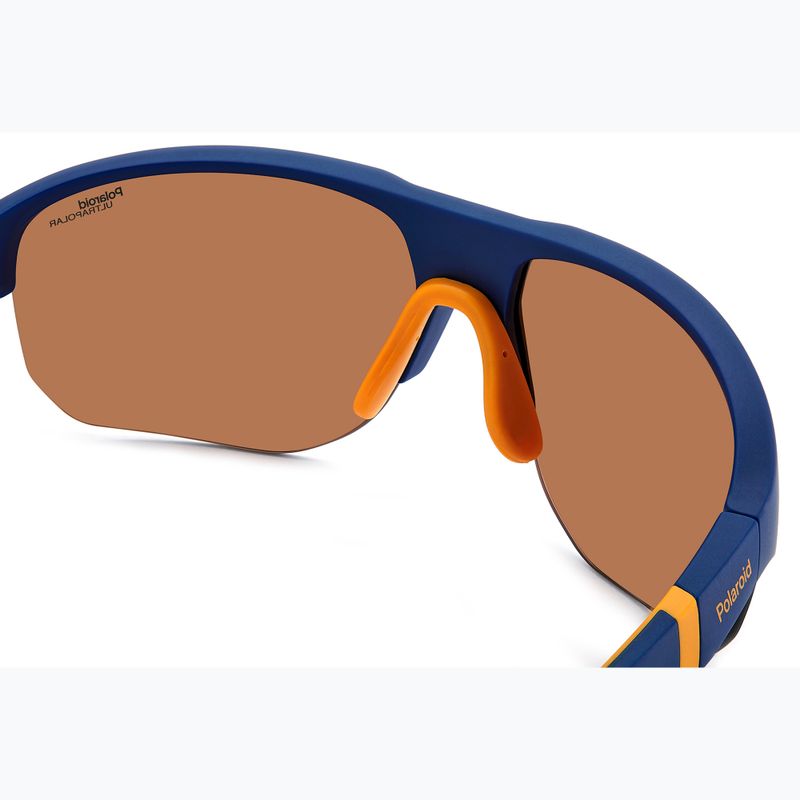 Vyriški akiniai nuo saulės Polaroid PLD 7059/S matte blue orange/brown polarized high contrast 5