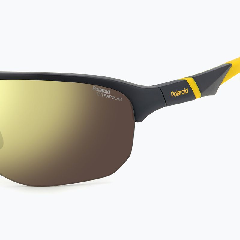Vyriški akiniai nuo saulės Polaroid PLD 7059/S matte black yellow/gold polarized high contrast 6