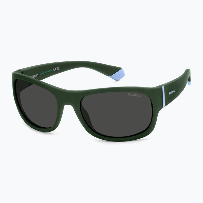 Vaikiški akiniai nuo saulės Polaroid PLD 8064/S green/grey polarized 2