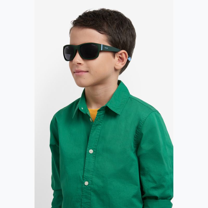 Vaikiški akiniai nuo saulės Polaroid PLD 8064/S green/grey polarized 8