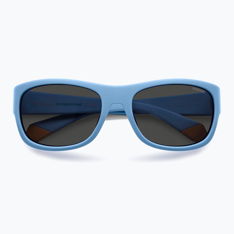 Vaikiški akiniai nuo saulės Polaroid PLD 8064/S azure/grey polarized 4