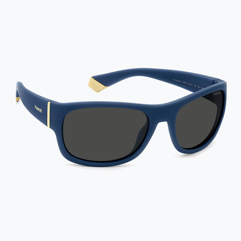 Vaikiški akiniai nuo saulės Polaroid PLD 8064/S blue/grey polarized