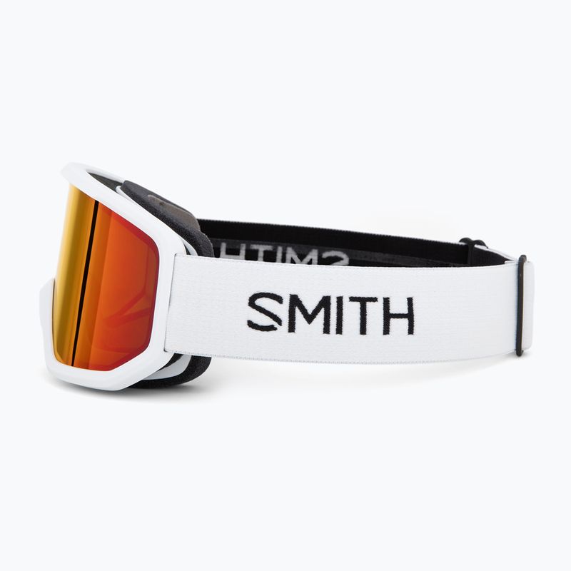 Slidinėjimo akiniai Smith Transfer white/red Sol-X Mirror 4