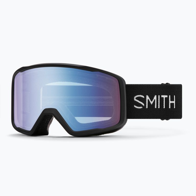 Slidinėjimo akiniai Smith Tribute black/blue sensorinis veidrodis