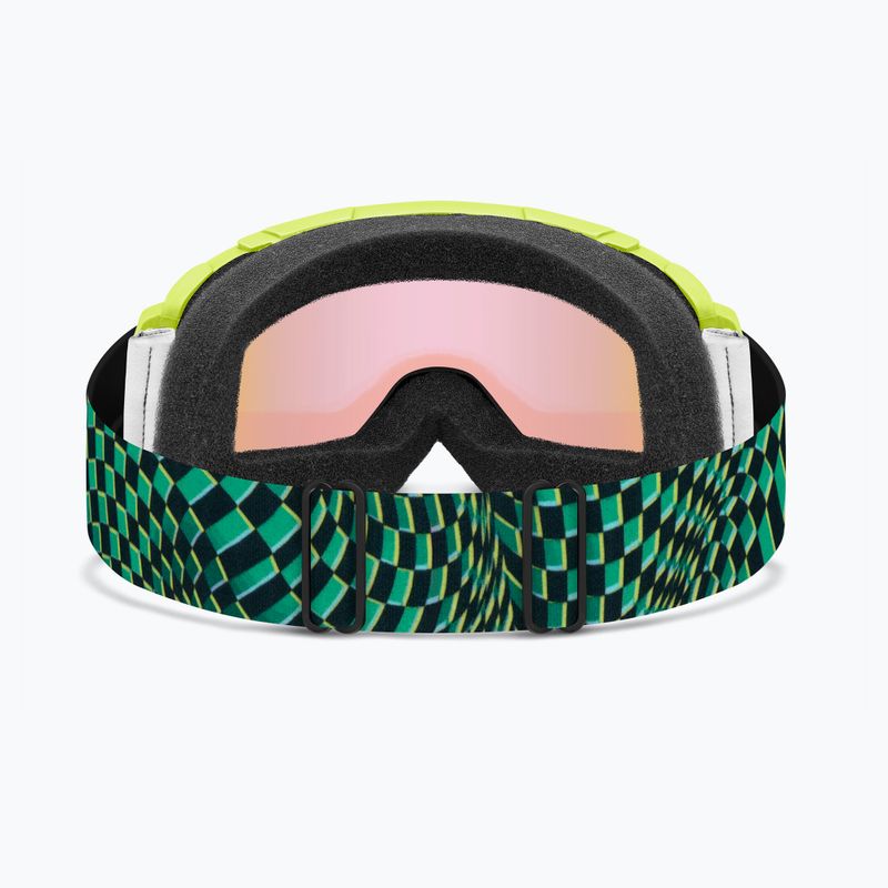 Vaikiški slidinėjimo akiniai Smith Daredevil Jr electric lime left turn/blue sensor mirror 7