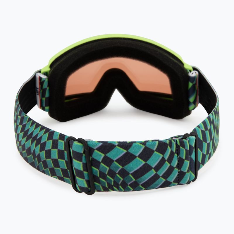 Vaikiški slidinėjimo akiniai Smith Rascal Jr electric lime left turn/rc36 3