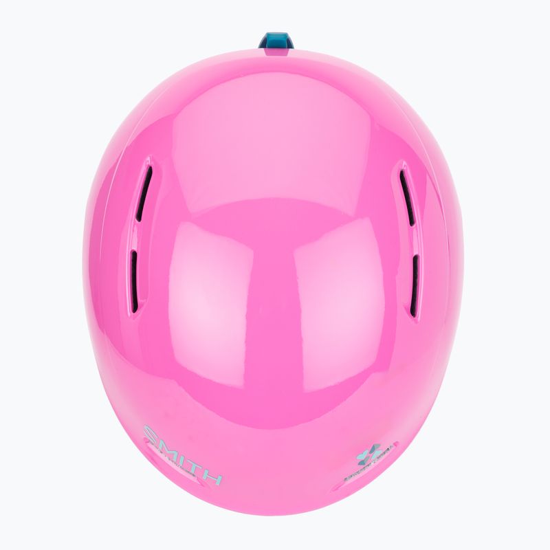 Vaikiškas slidinėjimo šalmas Smith Glide Jr Mips vivid pink hearts 7