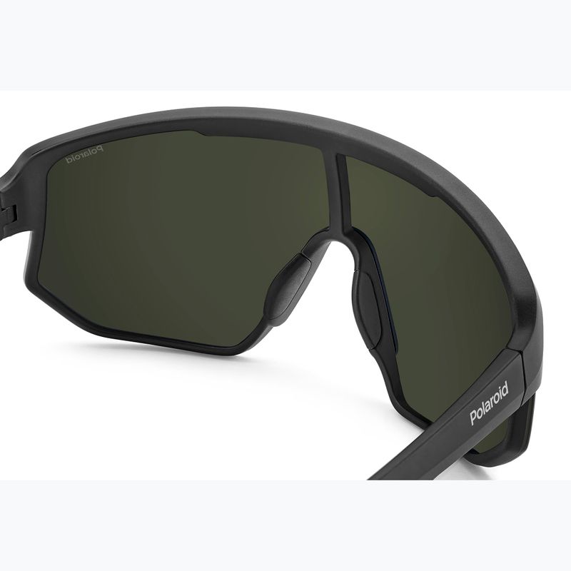Saulės akiniai Polaroid PLD 7047/S matte black blue/blue mirror polarized 7