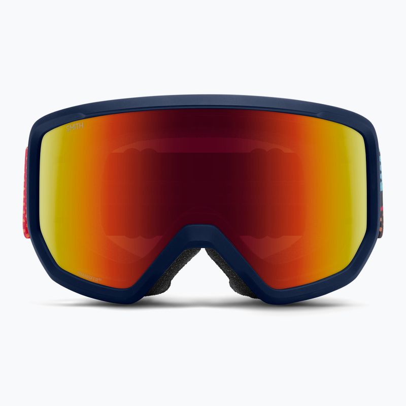 Slidinėjimo akiniai Smith Transfer S3 midnight geo alpine/red solx mirror antifog 2