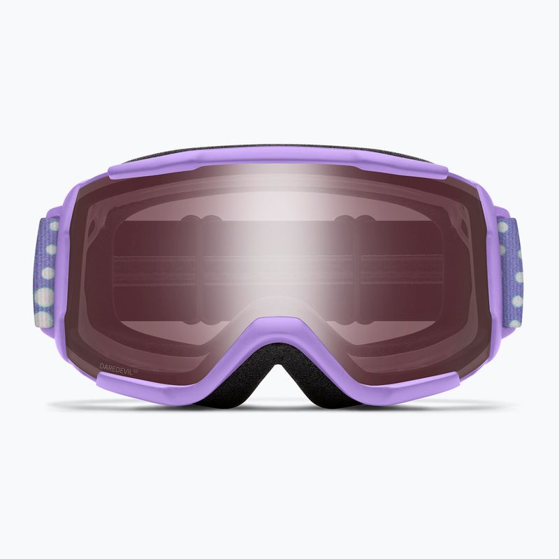 Vaikiški slidinėjimo akiniai Smith Daredevil S2 light lavender dot clouds/ignitor mirror antifog 3