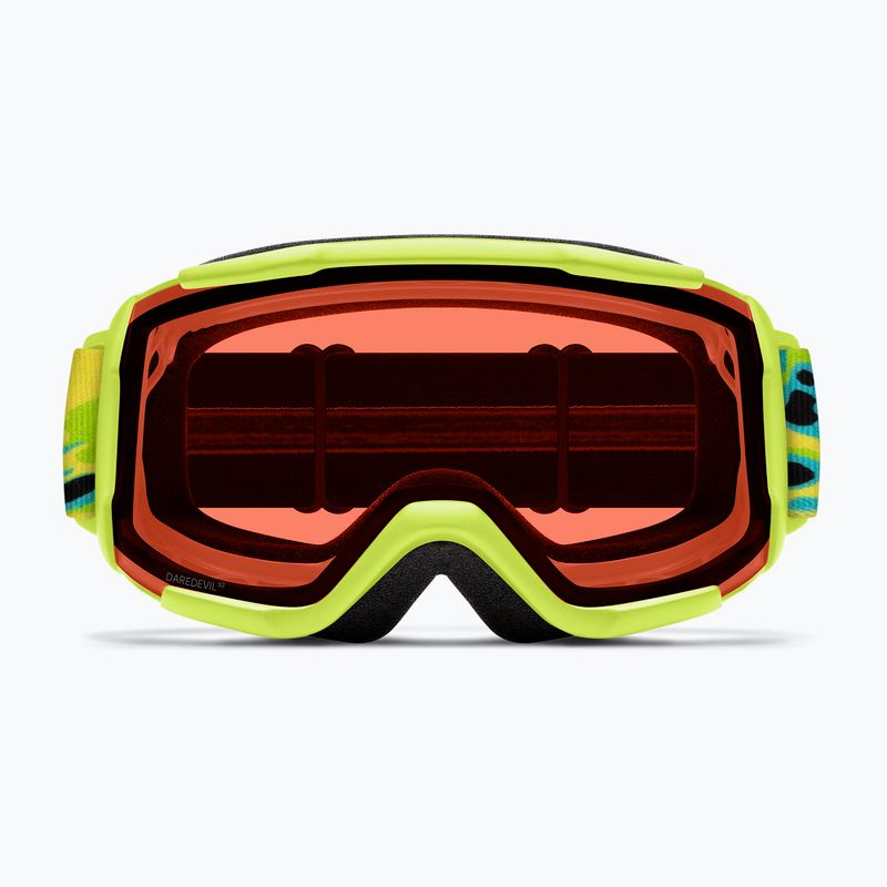 Vaikiški slidinėjimo akiniai Smith Daredevil S3 electric lime slime/green solx mirror antifog 3