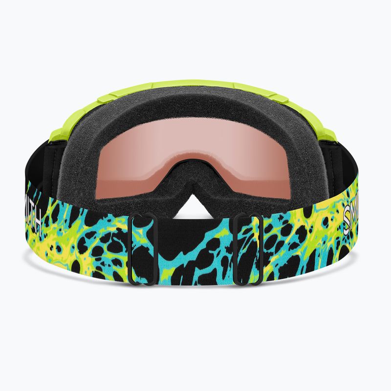 Vaikiški slidinėjimo akiniai Smith Daredevil S3 electric lime slime/green solx mirror antifog 4