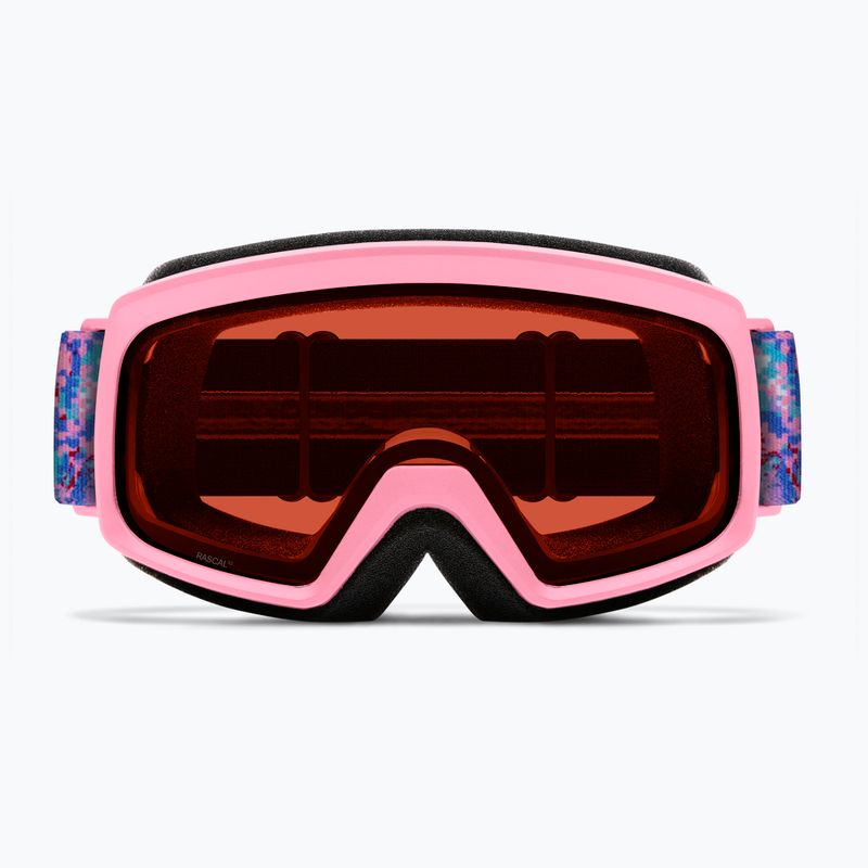 Vaikiški slidinėjimo akiniai Smith Rascal Jr S2 bright pink lofi butterfly/rose copper antifog 3