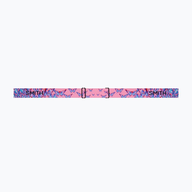Vaikiški slidinėjimo akiniai Smith Rascal Jr S2 bright pink lofi butterfly/rose copper antifog 5