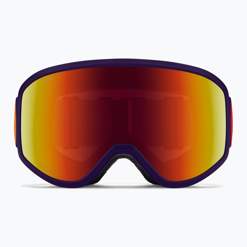 Vaikiški slidinėjimo akiniai Smith Reason OTG S3 deep plum gradient/red solx mirror antifog 2